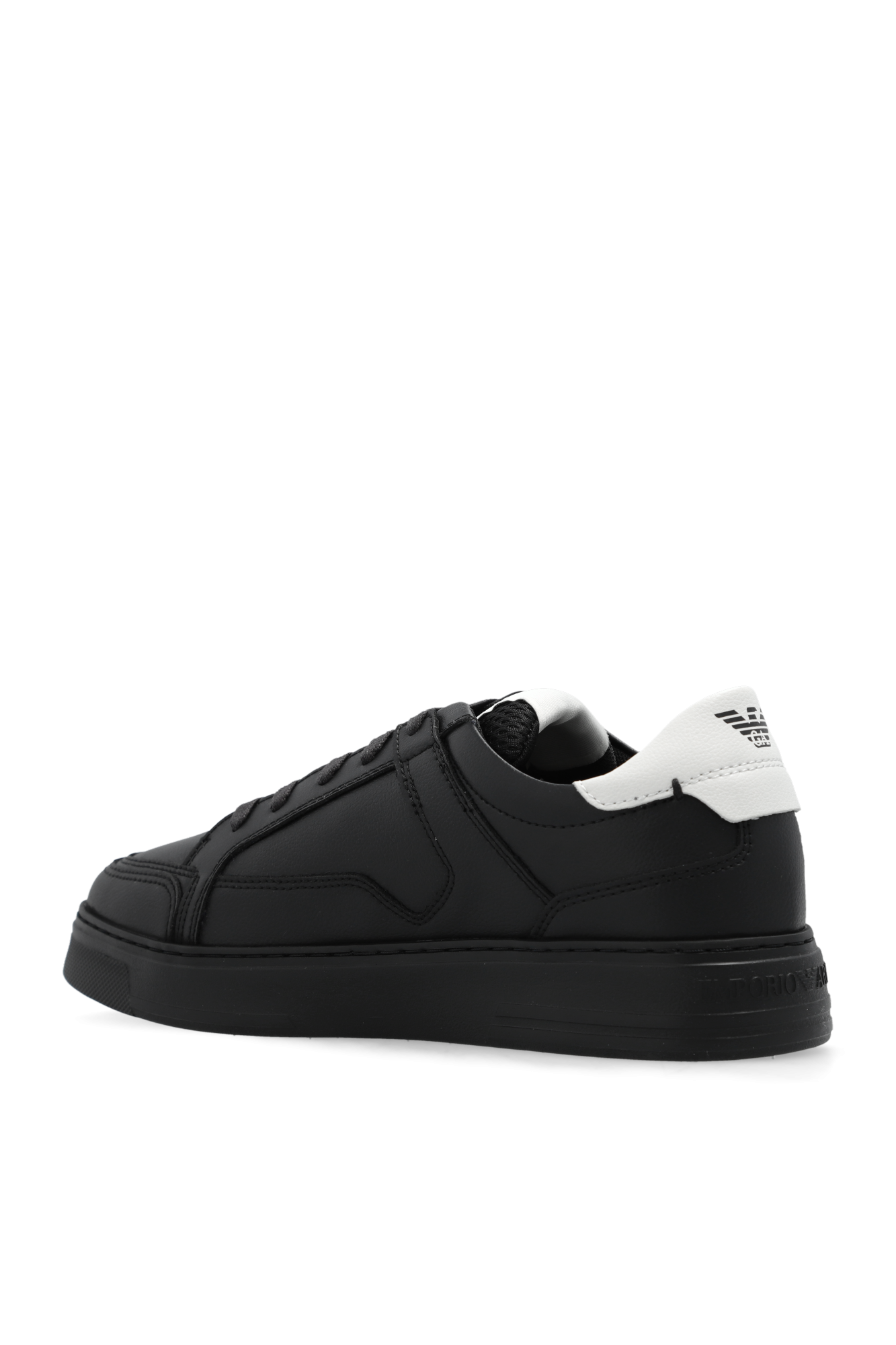 print hoodie - SchaferandweinerShops - lace up logo sneakers